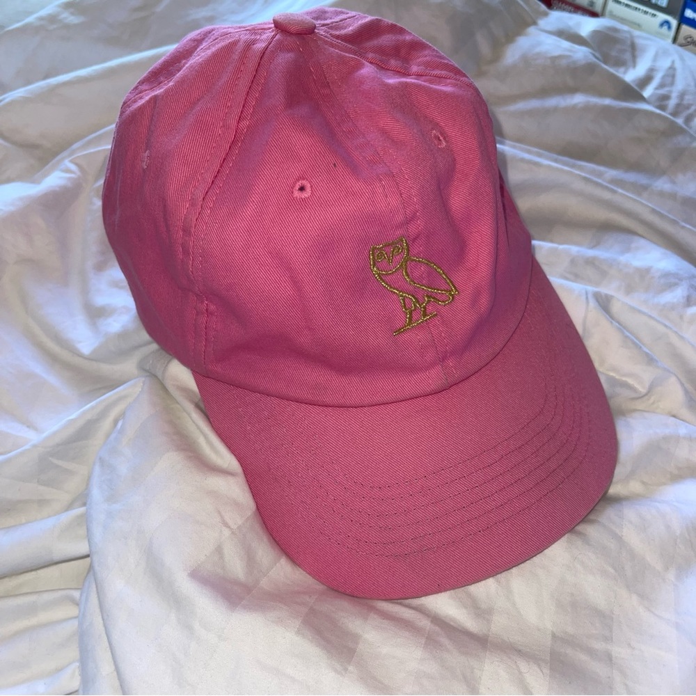 OVO OCTOBERS VERY OWN PINK ADJUSTABLE BASEBALL CAP